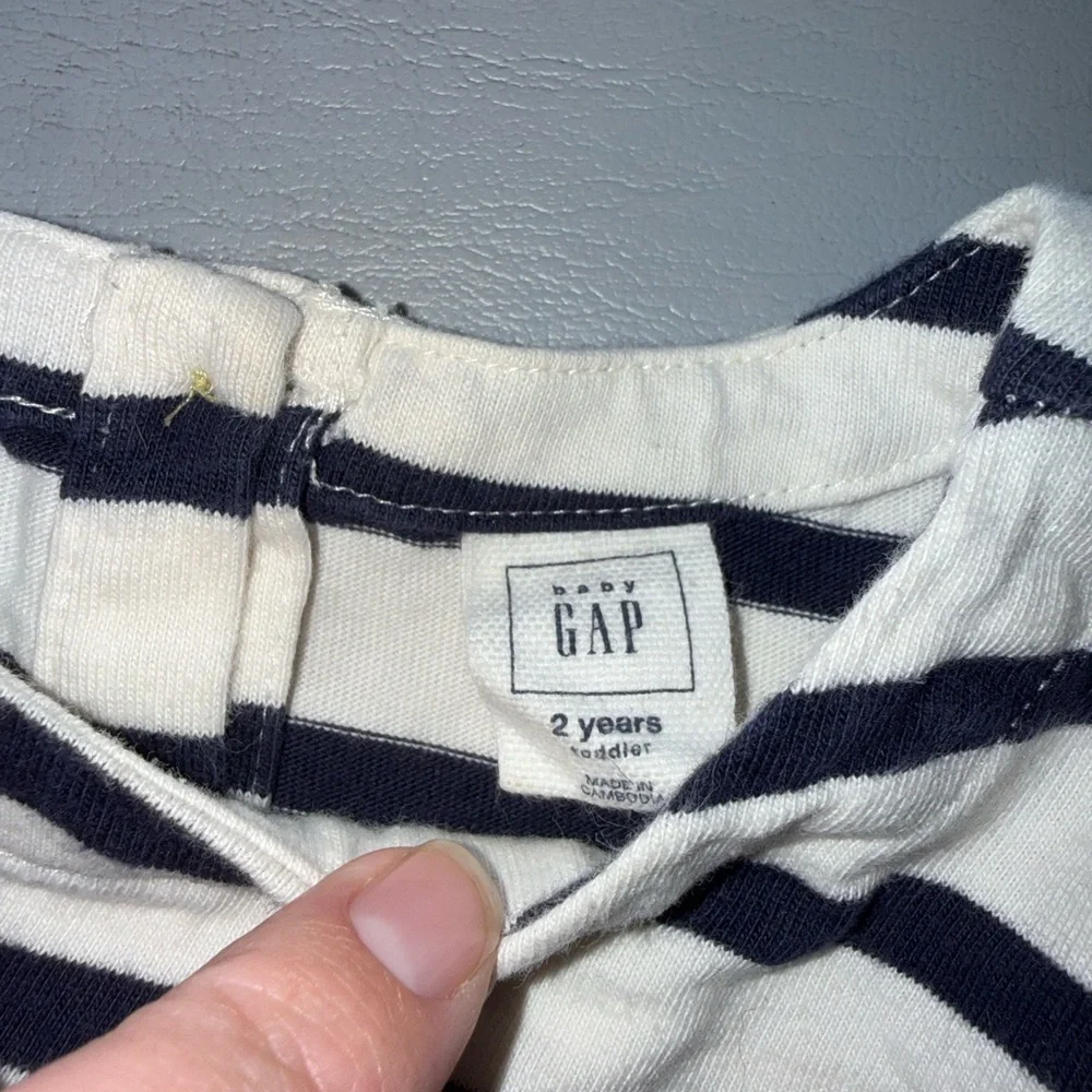 GAP Striped Navy and White Dress‎